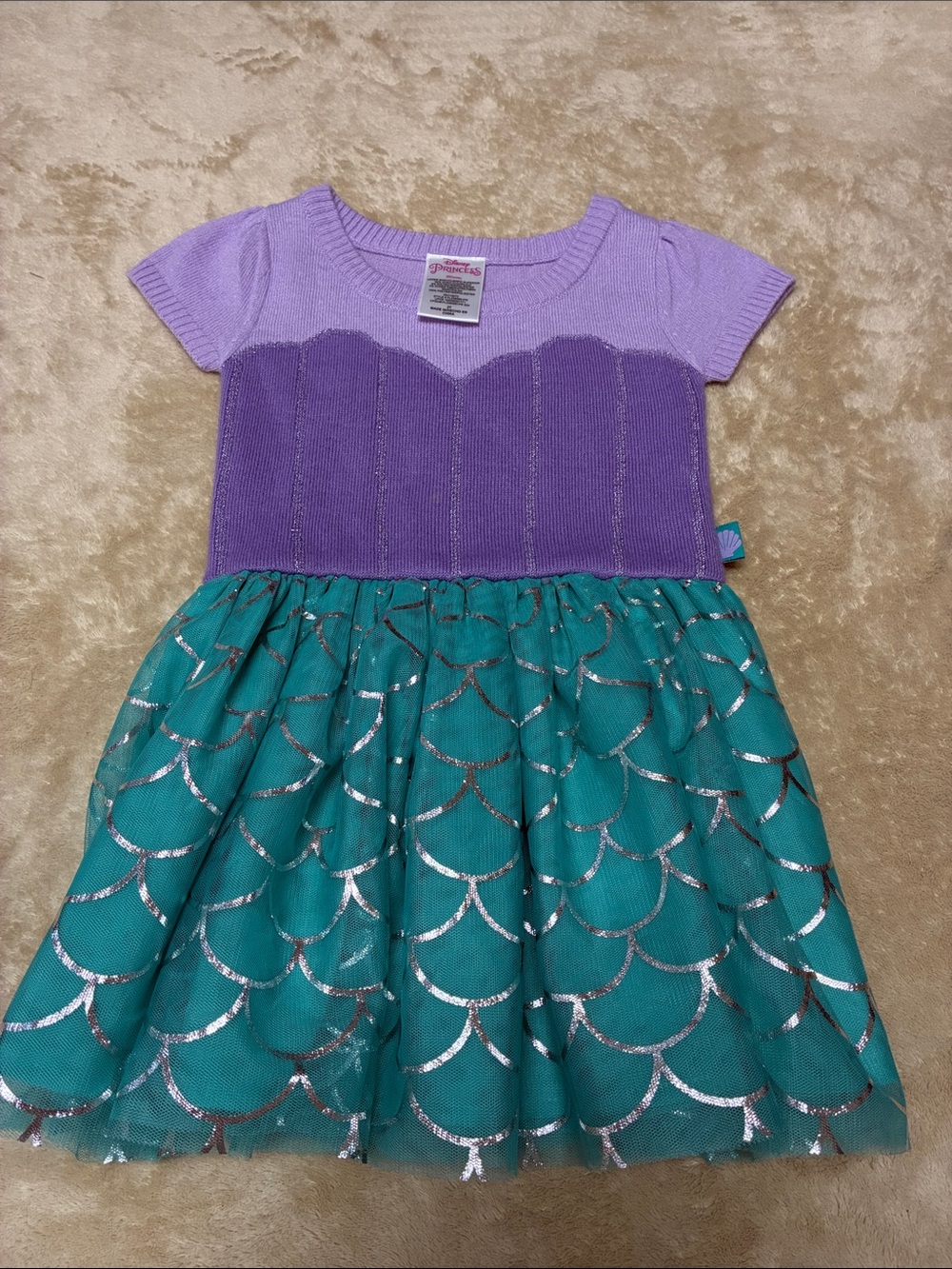 Disney Princess Lavender and Purple Knit Toddler Top